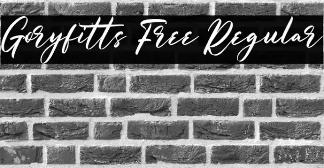 Goryfitts Free Regular Font examples