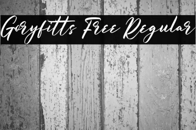 Goryfitts Free Regular Font examples