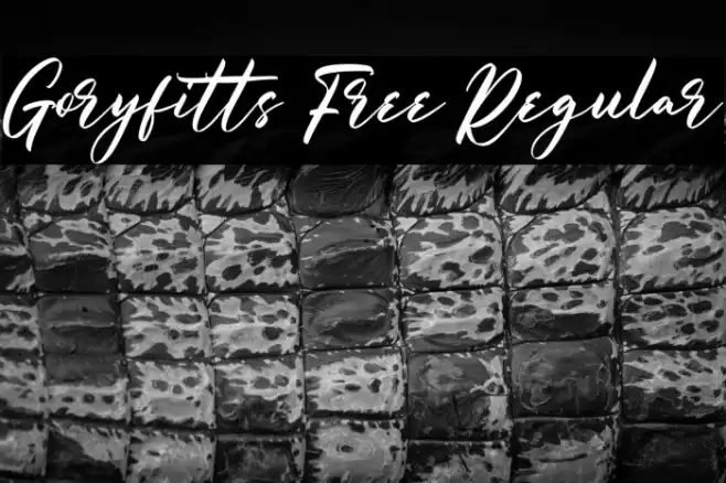 Goryfitts Free Regular Font examples