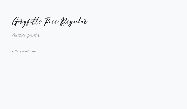 Goryfitts Free Regular Business Card