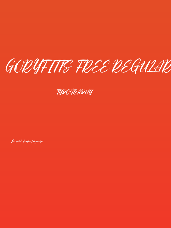 Goryfitts Free Regular Poster