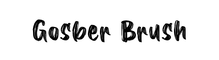 Gosber Brush  baixar fontes gratis