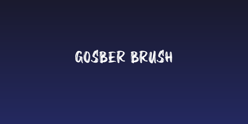 Gosber Brush Social Header
