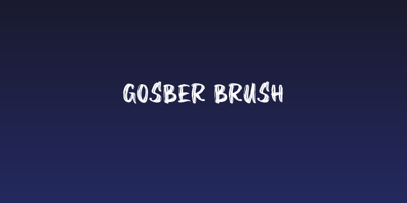 Gosber Brush Social Header