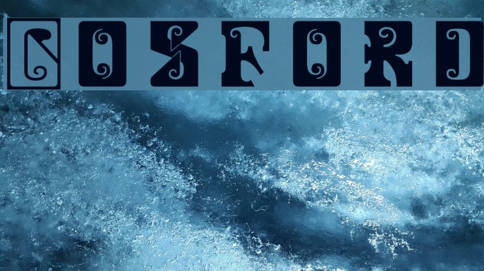 Gosford Font examples