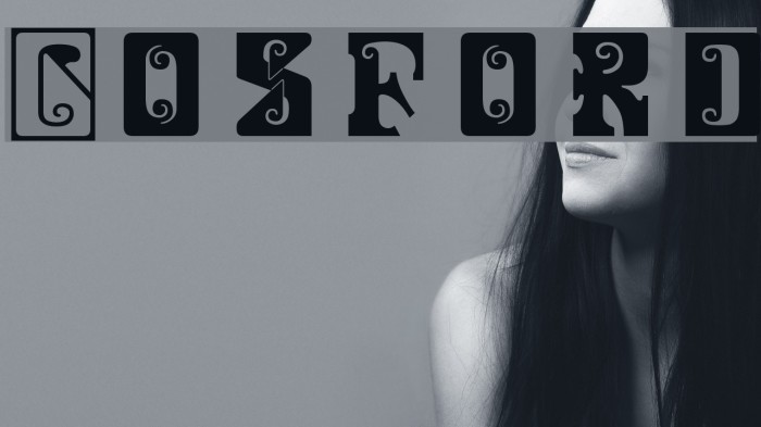Gosford Font examples
