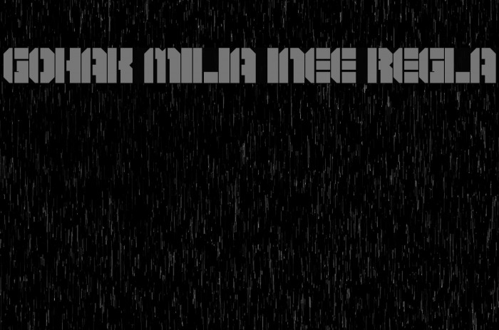Goshawk Military Inverse Regular Font examples