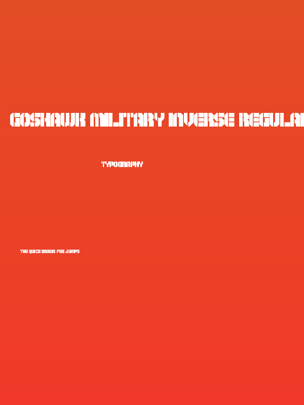 Goshawk Military Inverse Regular Poster