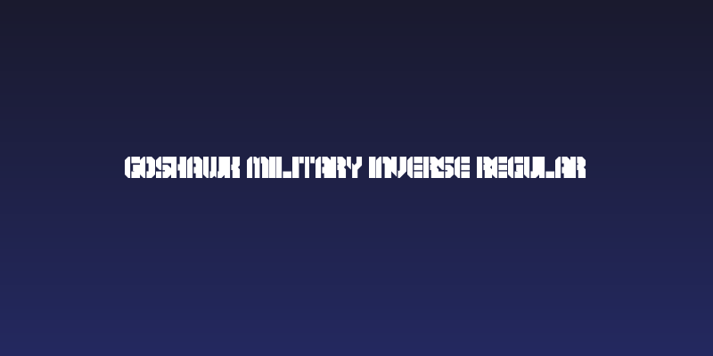 Goshawk Military Inverse Regular Social Header