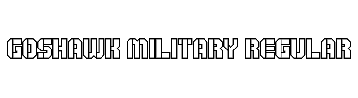 Goshawk Military Regular  Fuentes Gratis Descargar