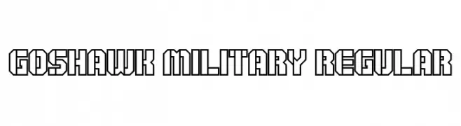 Goshawk Military Regular  Frei Schriftart Herunterladen