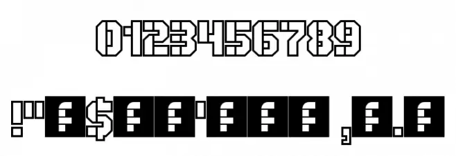 Goshawk Military Regular Font OTHER CHARS