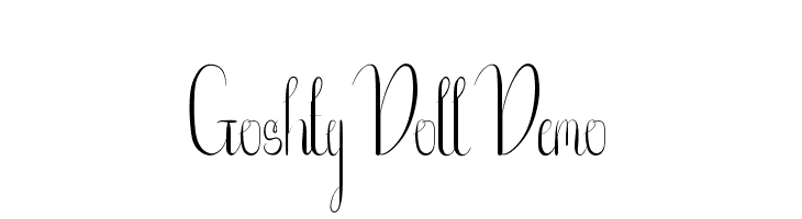 Goshty Doll Demo  font caratteri gratis