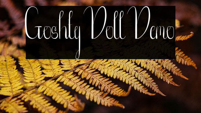 Goshty Doll Demo Example 1