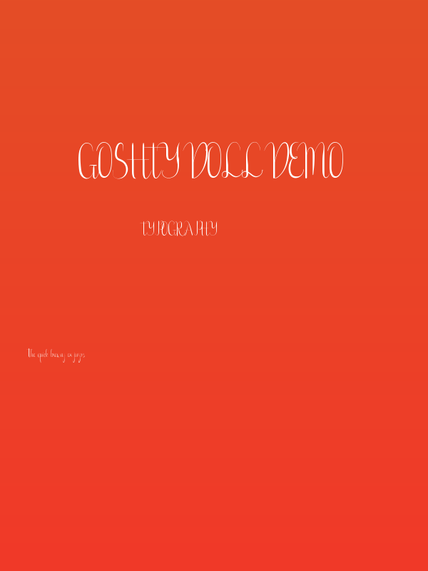 Goshty Doll Demo Poster