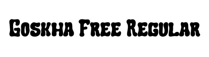 Goskha Free Regular  नि: शुल्क फ़ॉन्ट्स डाउनलोड