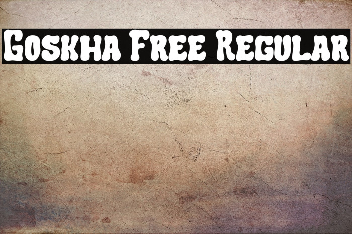 Goskha Free Regular Example 3