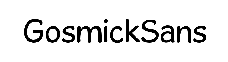 GosmickSans Font