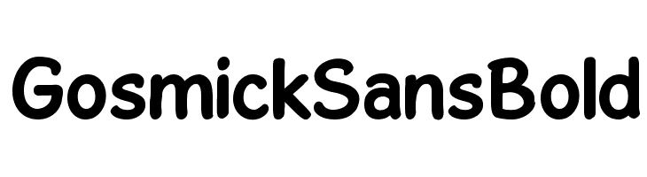 GosmickSansBold Font
