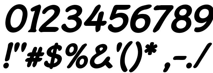 GosmickSansBoldOblique Font OTHER CHARS