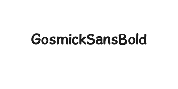 GosmickSansBold Logo