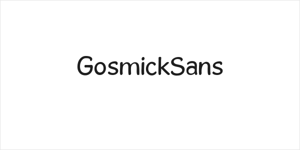 GosmickSans Logo