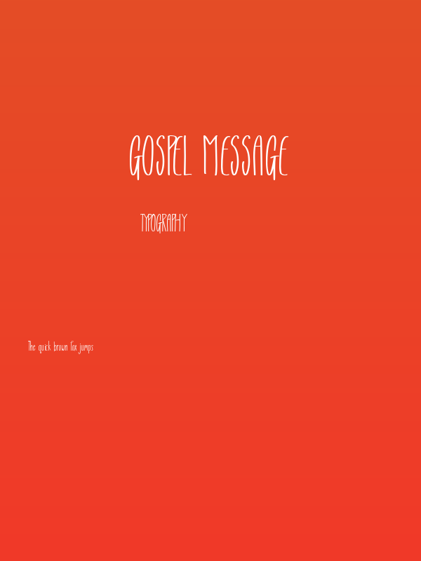 Gospel Message Poster