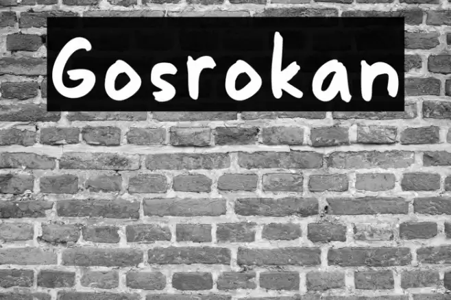 Gosrokan Font examples