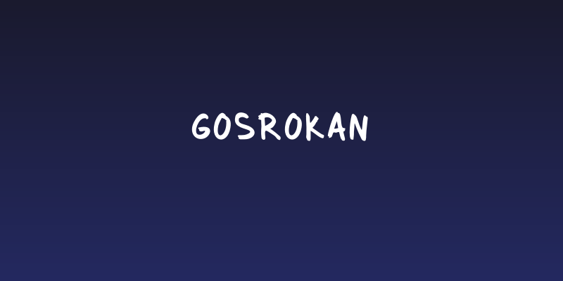 Gosrokan Social Header