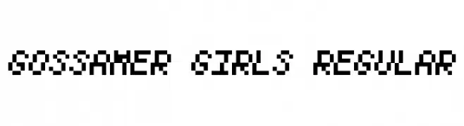Gossamer Girls Regular  Free Fonts Download