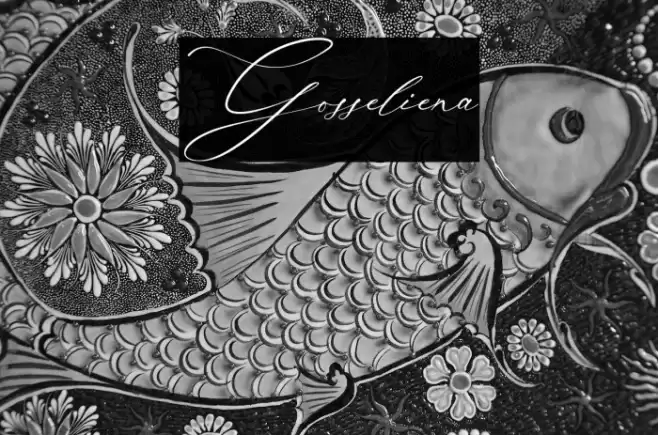 Gosseliena Font examples