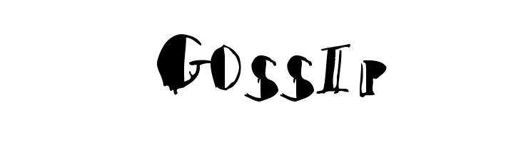 Gossip  フリーフォントのダウンロード