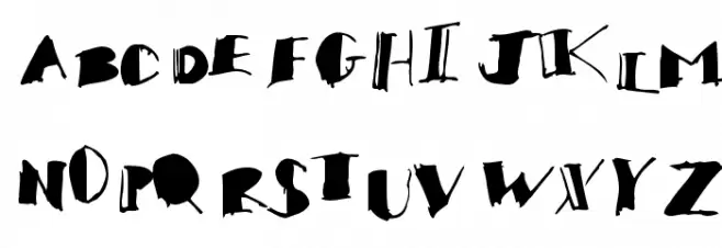 Gossip Schriftart Groß