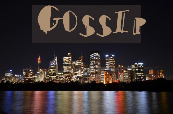 Gossip Font examples