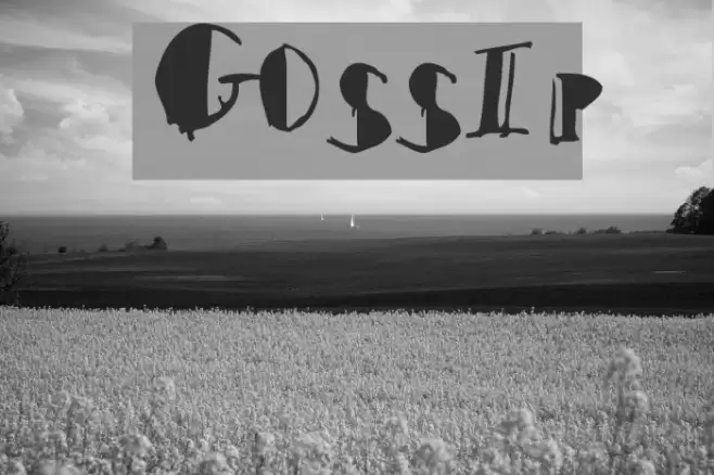 Gossip Font examples