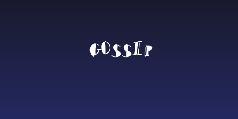 Gossip Social Header