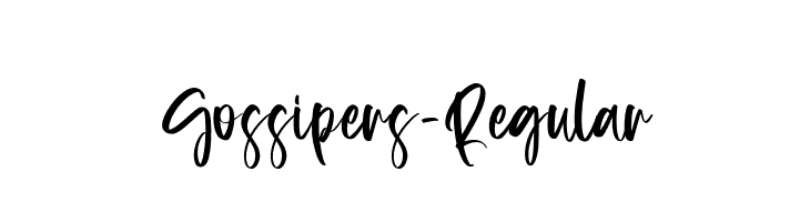 Gossipers-Regular  baixar fontes gratis
