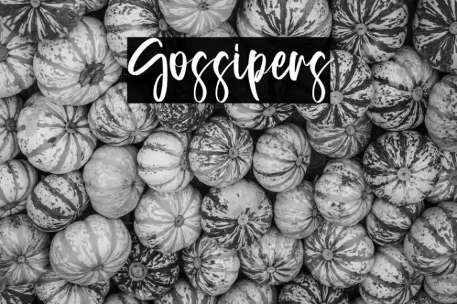 Gossipers Font examples