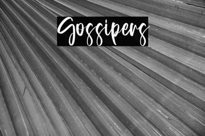 Gossipers Font examples