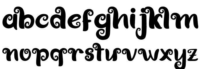 Gostab Font LOWERCASE