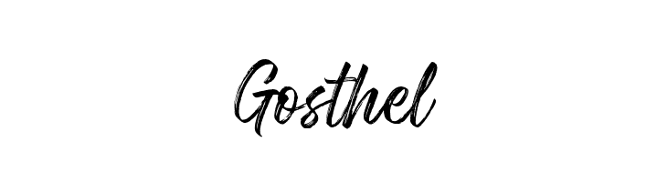 Gosthel  नि: शुल्क फ़ॉन्ट्स डाउनलोड