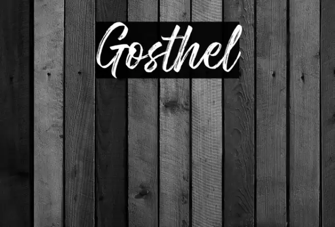 Gosthel Font examples