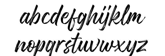 Gosthel Font LOWERCASE