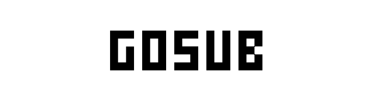 Gosub Font