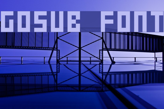 Gosub Font examples