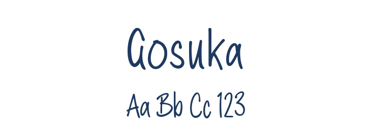 Gosuka Font Preview