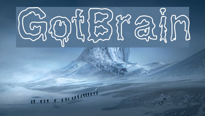 GotBrain Font examples
