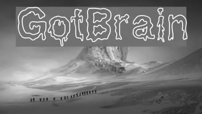 GotBrain Font examples
