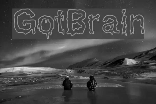 GotBrain Font examples
