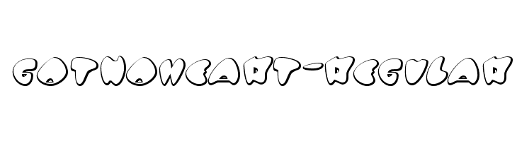 GotNoHeart-Regular फ़ॉन्ट